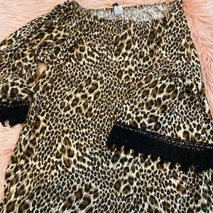 Leopard print tunic size 3 XL